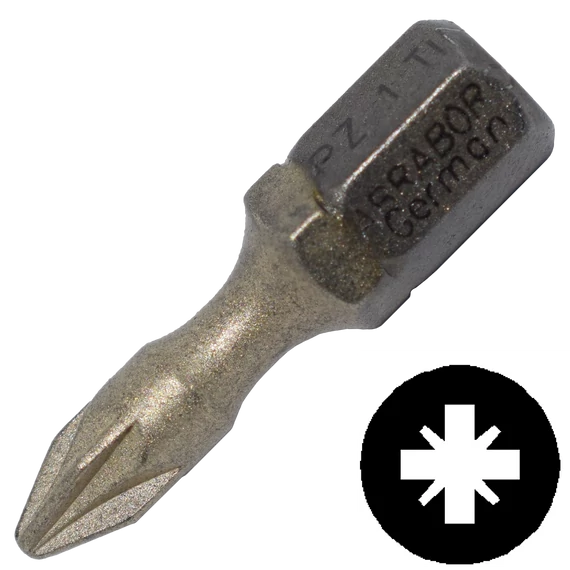 Abraboro Supra-Tin bithegy, 1/4", PZ1x25mm