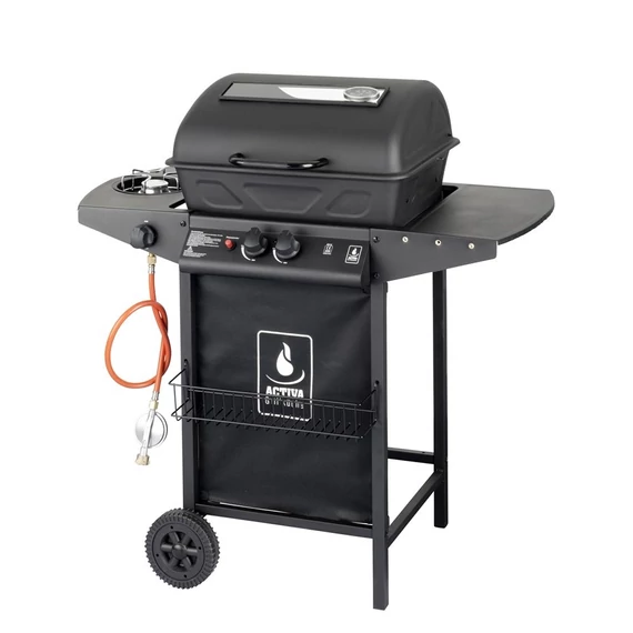 Activa Halifax lávaköves gázgrill oldalsó gázégővel, 5.5+2.5kW