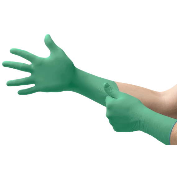 Ansell Microflex laboratóriumi kesztyű, zöld, 9