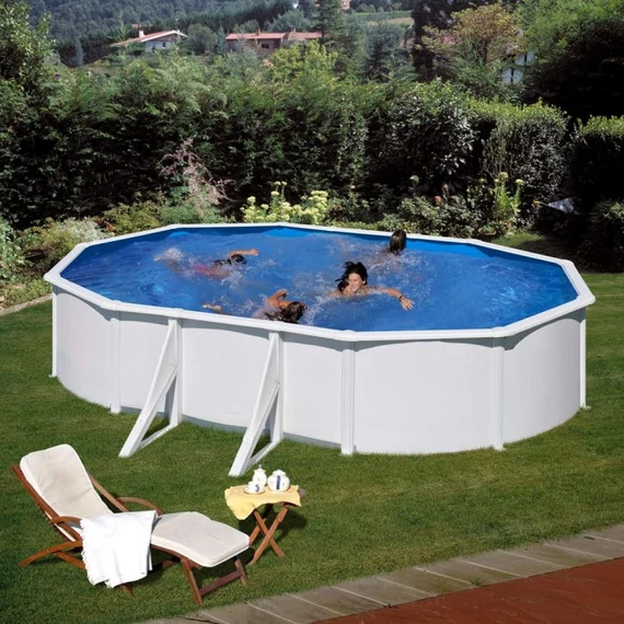 Pontaqua fémfalas ovális medence 6.10x3.75x1.20m