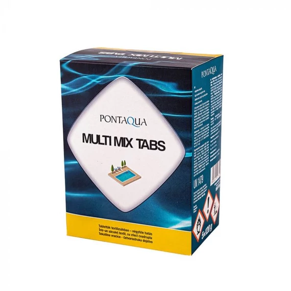 Pontaqua Multi Mix Tabs négyes hatású medence vegyszer, 5x120g