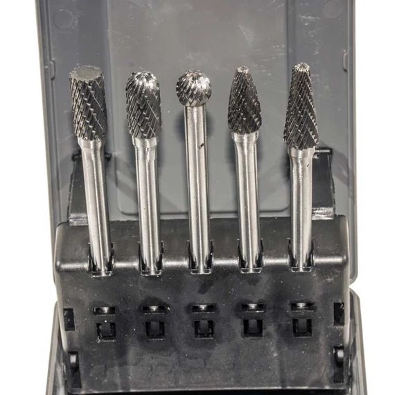 Astro turbómaró készlet keményfémhez, kereszt fogazás, 1/4", 5db