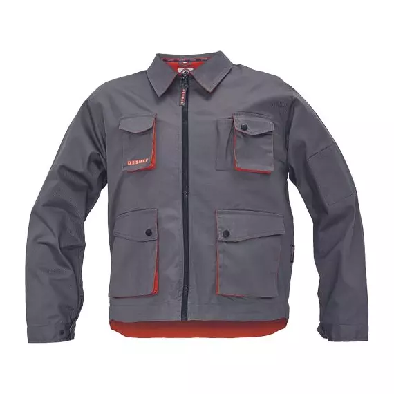 Australian Line Desman kabát, szürke-narancssárga, 48