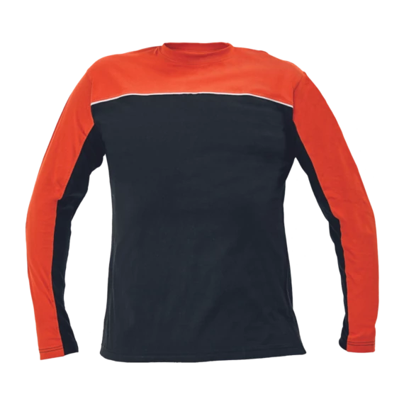 Australian Line Emerton hosszú ujjú trikó, pamut, fekete, S