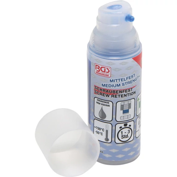BGS-80604 Pumpás csavarrögzítő folyadék, középerős 50g 