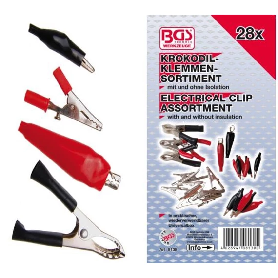 BGS-8138 Krokodil csipesz készlet 28-részes