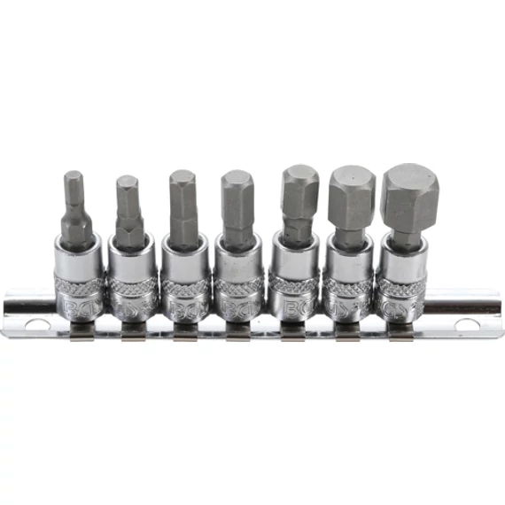BGS-2161 Behajtófej készlet 6,3 mm (1/4&quot;) 4-12mm, 7 darabos