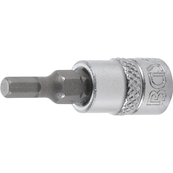 BGS-2498 Behajtófej, belső hatszögletű 6,3mm (1/4") 4mm