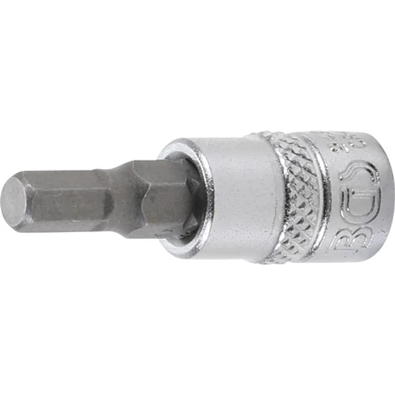 BGS-2499 Behajtófej, belső hatszögletű 6,3mm (1/4") 5mm