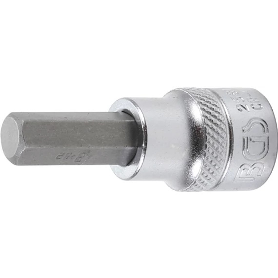 BGS-2581 Behajtófej, belső hatszögletű 10mm (3/8") 8mm