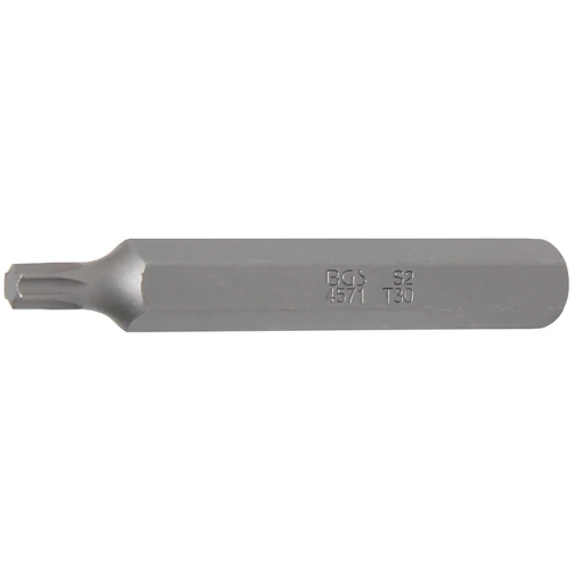 BGS-4571 Behajtófej, külső hatszögletű 10mm (3/8&quot;) T30x75mm