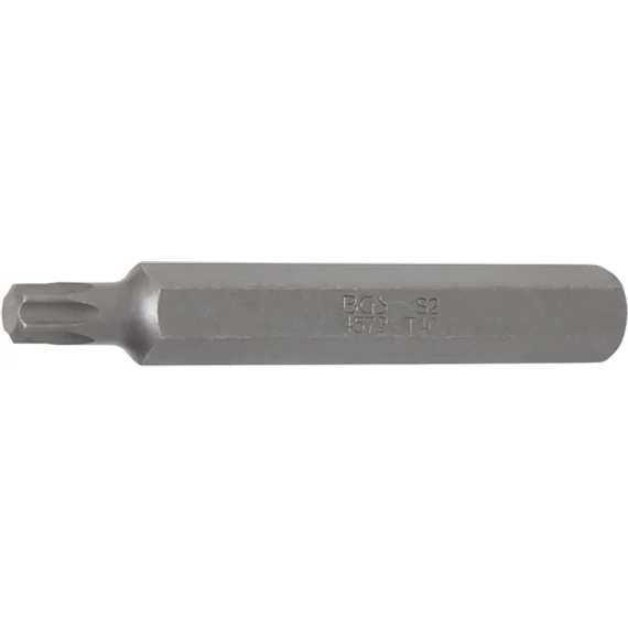 BGS-4572 Behajtófej, külső hatszögletű 10mm (3/8") T40x75mm