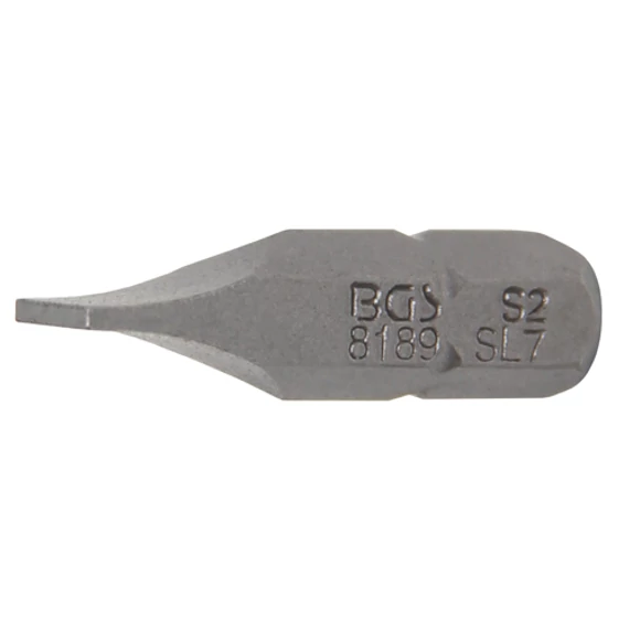 BGS-8189 Behajtófej, külső hatszögletű 6,3mm (1/4") lapos 7mm