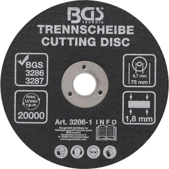 BGS-3286-1 Vágótárcsa 75 mm