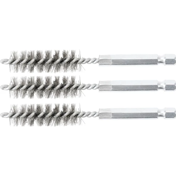 BGS-3078-13-S Acélkefe, 13mm (1/4" befogás) 3 részes