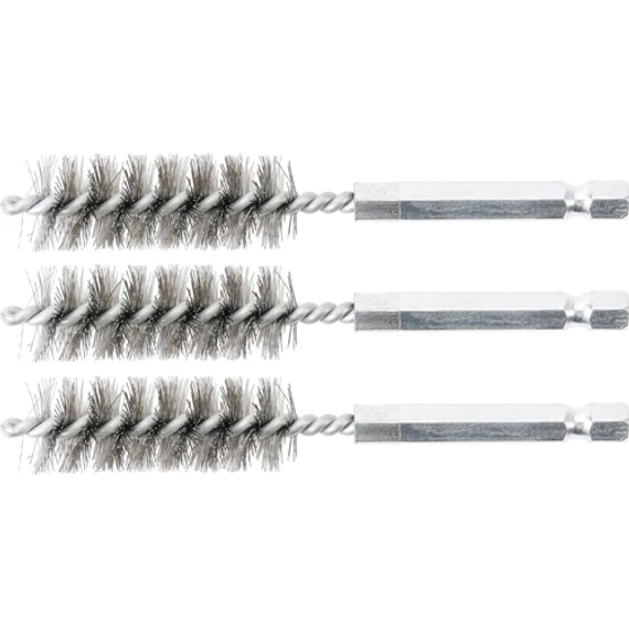 BGS-3078-15-S Acélkefe, 15mm (1/4&quot; befogás) 3 részes