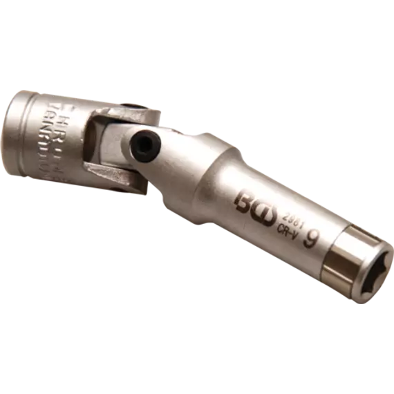 BGS-2981 Csuklós dugófej izzítógyertyához, 10mm (3/8”) 9 mm