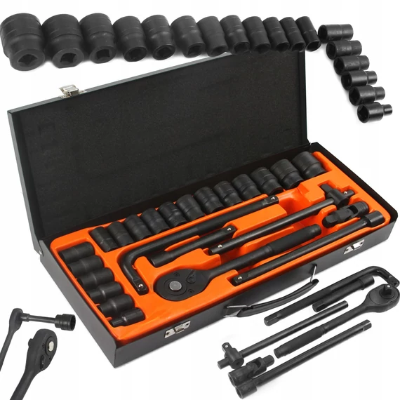 BJC kézi dugókulcs készlet, 1/2&quot;, 8-32mm, 24 részes