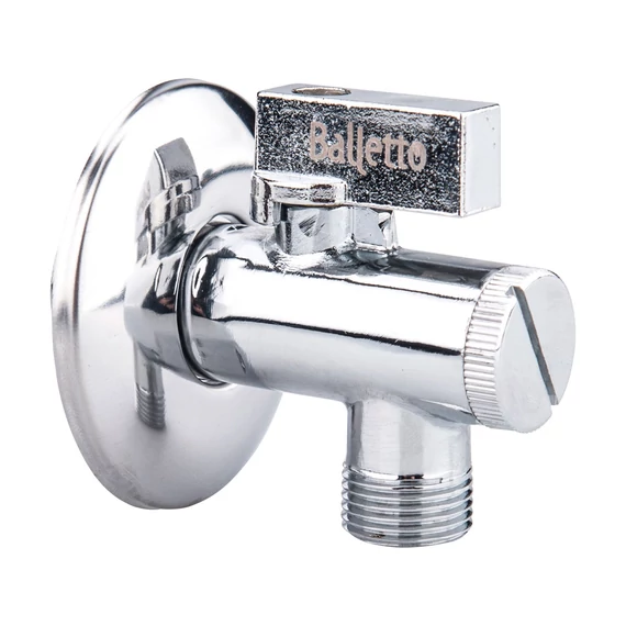 Balletto sarokszelep szűrőbetéttel, 10bar, 1/2"-3/8" 