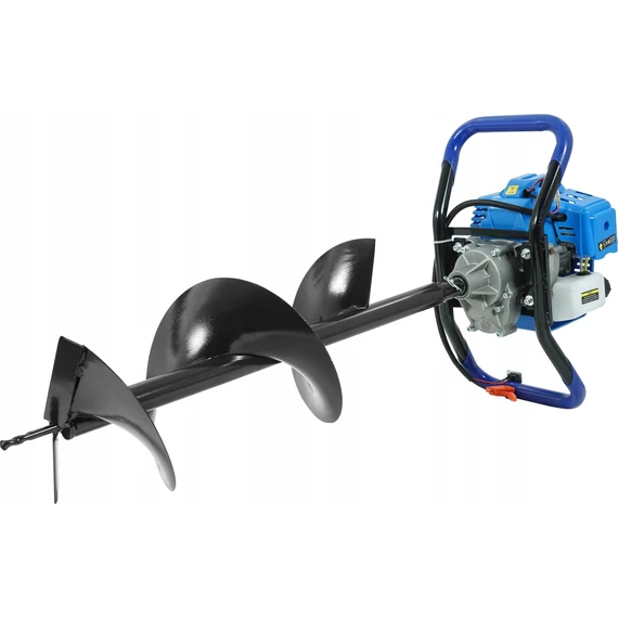 Baug benzines földfúró, 3.8kW, 3db fúrószárral