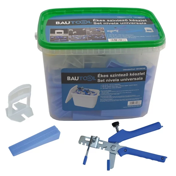 Bautool ékes szintező készlet, 2mm/0-12mm kapu