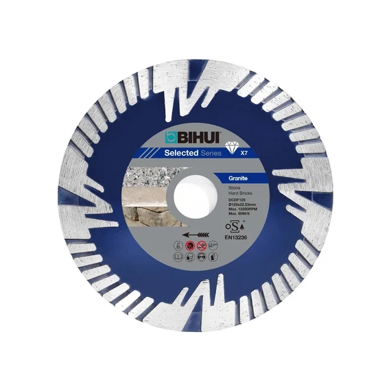 Bihui gyémánttárcsa gránithoz, márványhoz 2,4x12x125mm