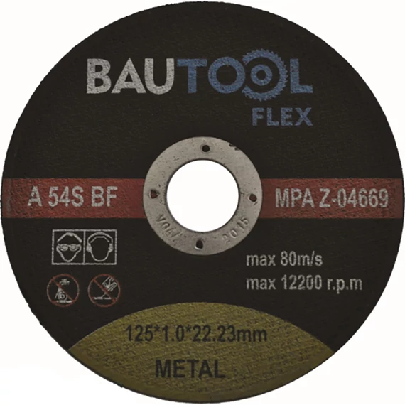 Bautool vágótárcsa fémhez, 1.0x22.23x115mm