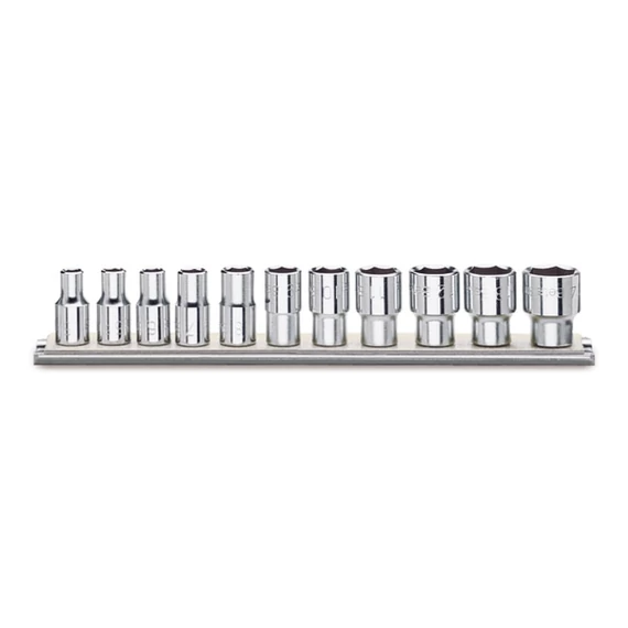 Beta 920A-AS/SB11 11 részes 1/2&quot; hosszú hatlapú dugókulcs készlet tartóval