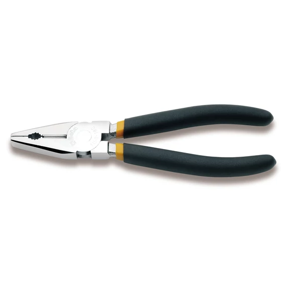 Beta 1150/220 kombinált fogó krómozott, polírozott PVC-bevonattal, 220 mm