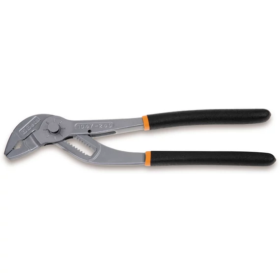 Beta 1047/240 vízpumpafogó, stifttel állítható, dupla csúszásálló PVC-bevonattal, 240 mm