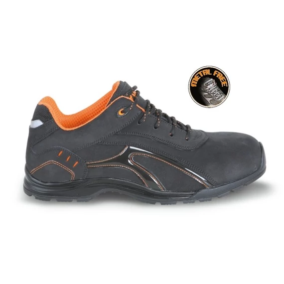 Beta 7349RP/44 Nubuck-Look munkavédelmi cipő, mérsékelten vízálló, gumitalp puha PU-profillal, 44 méret