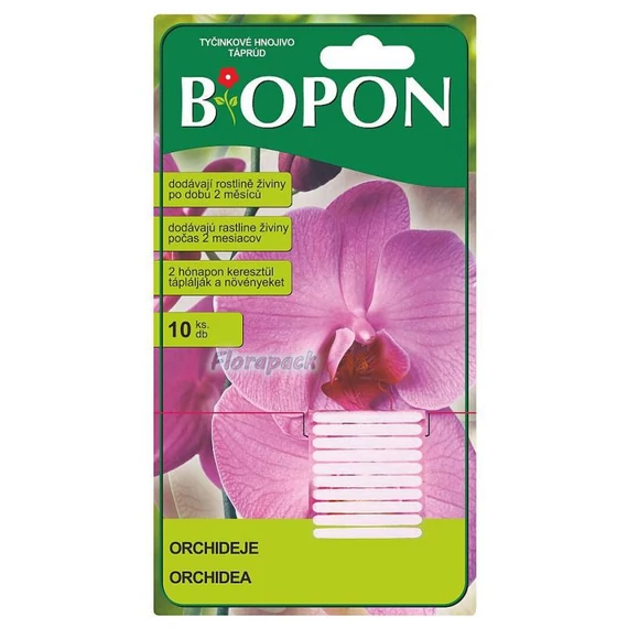 Biopon orchidea táprúd, 10+10db