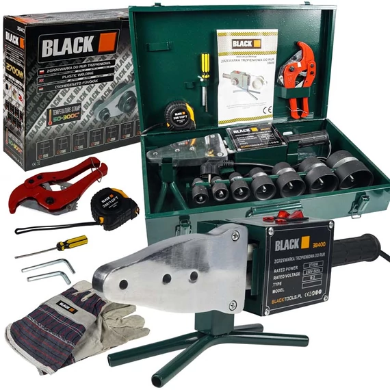 Black 38400 csőhegesztő gép 2700W, 16-63mm