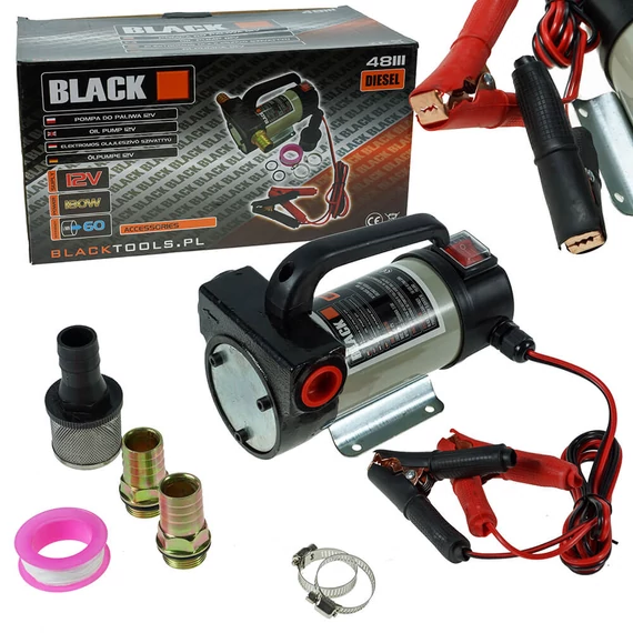 Black 48111 olajleszívó szivattyú 12V, 180W, 3/4&quot;
