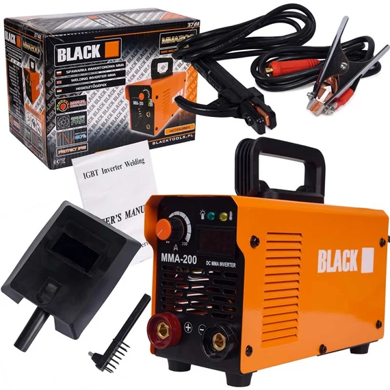 Black MMA200 hegesztőinverter, MMA, 20-200A