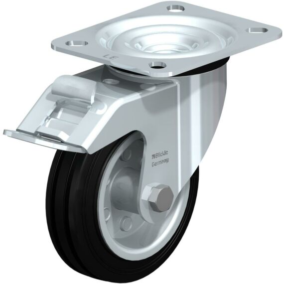 Blickle LE-VE 100R-FI forgóvillás műszaki kerék stop-fix fékkel 100 mm