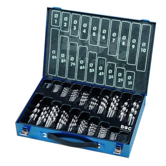 Bohrcraft fúrószár készlet, HSS-G, 1-10mm, 170db