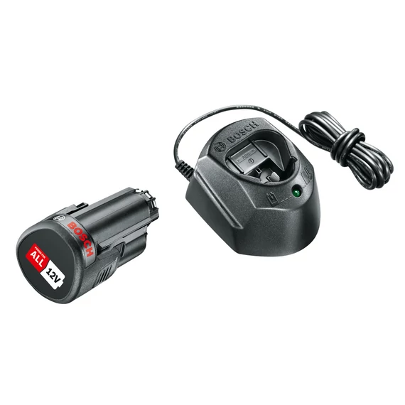 Bosch PBA akku és töltő, 12V, 1.5Ah
