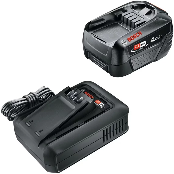 Bosch akkumulátor és töltő szett, 18V, 4Ah