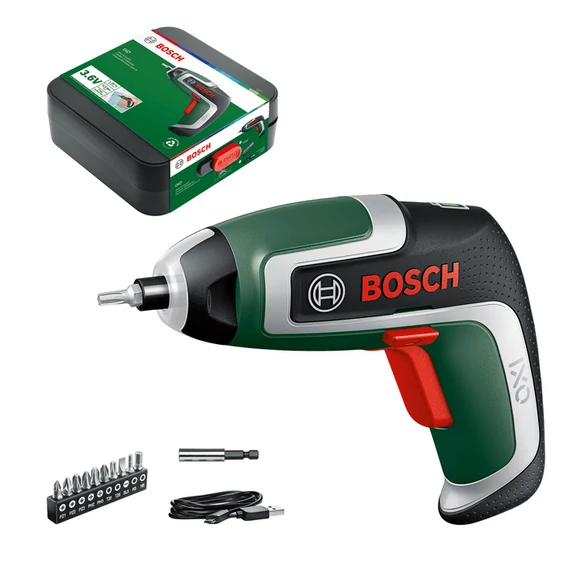 Bosch IXO 7 akkus csavarozó töltővel, 3.6V, 2Ah, 5.5Nm