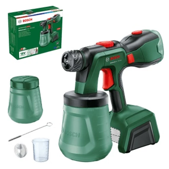 Bosch AdvancedSpray 18V-500 akkus festékszóró, 18V, 1.2L (akku és töltő nélkül)