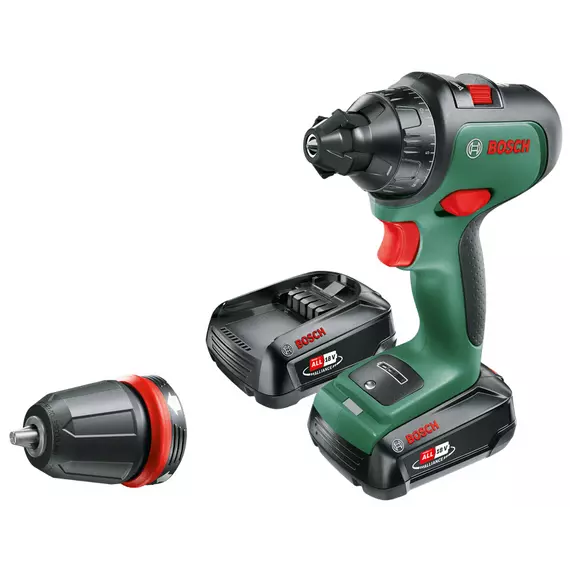 Bosch Advanced Drill 18 akkus fúrócsavarozó kofferban, 18V, 13mm (2db 2.5Ah akkuval és töltővel)