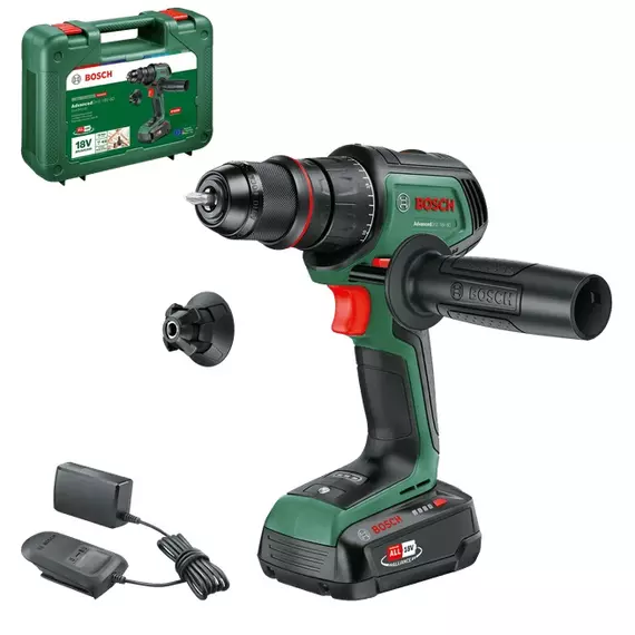 Bosch AdvancedDrill 18V-80 akkus fúró-csavarozó kofferben, 18V, 13mm (2.5Ah akkuval és töltővel)