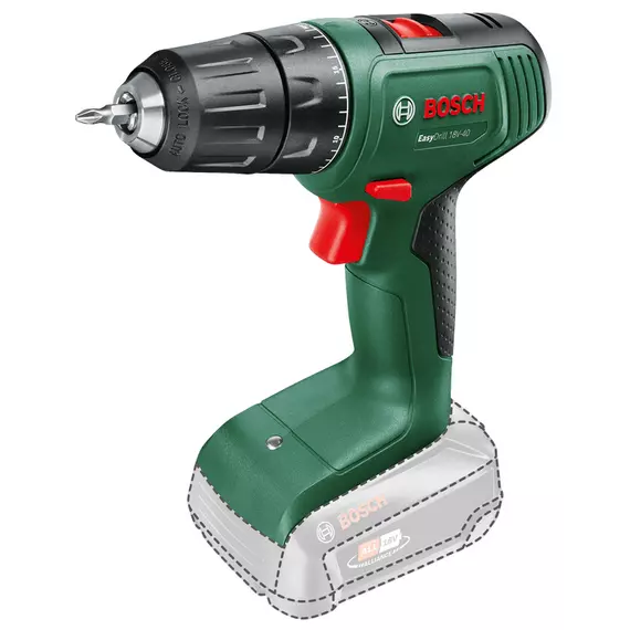 Bosch EasyDrill 18V-40 akkus fúrócsavarozó, 18V, 13mm (akku és töltő nélkül)