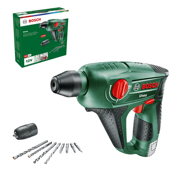 Bosch Uneo akkus fúrókalapács, SDS-Quick, 1.2V (akku és töltő nélkül)