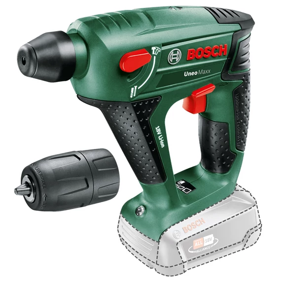 Bosch Uneo Maxx akkus fúrókalapács, SDS-Quick, 18V, (akku és töltő nélkül)