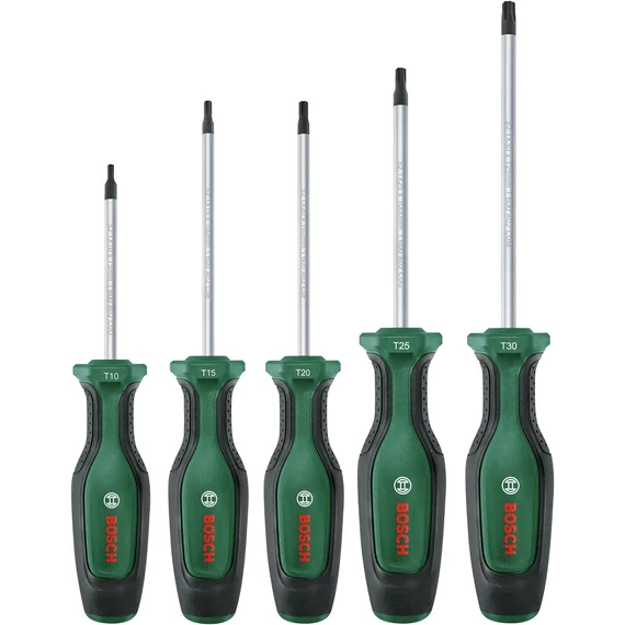 Bosch csavarhúzó készlet, mágneses, Torx, T10-T30, 5db
