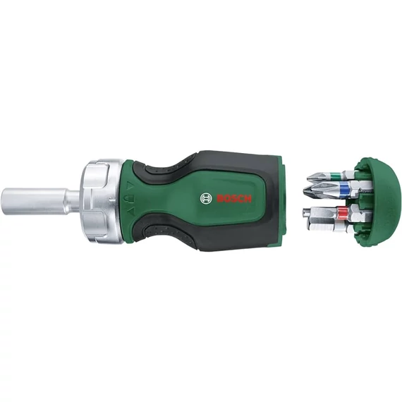 Bosch racsnis csavarhúzó 6 db-os bitkészlettel, mágneses, 50Nm