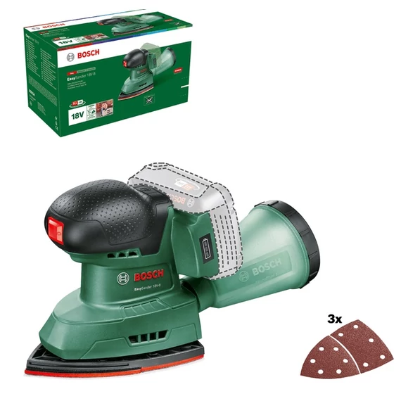 Bosch EasySander 18V-8 akkus multicsiszoló, 18V (akku és töltő nélkül)