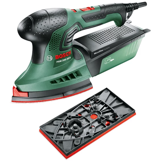 Bosch PSM 200 AES multicsiszoló kofferben, 200W, 104cm²